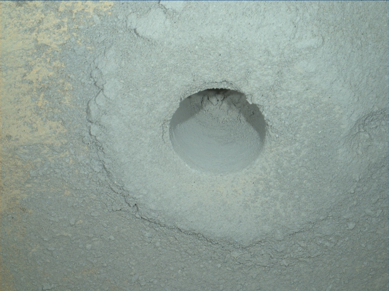 Illustration for article titled 8 Places Where the Curiosity Rover Left Drill Holes on Mars